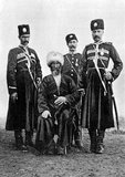 The Hamidiye corps, full official name Hamidiye hafif süvari alayları, Hamidiye light cavalry regiments, were well-armed, irregular Sunni Kurdish, Turkish, Turkmen and Yörük, also Arab cavalry formations that operated in the eastern provinces of the Ottoman Empire.<br/><br/>

Established by and named after Sultan Abdul Hamid II in 1891, they were intended to be modeled after the Russian Cossacks and were supposedly tasked to patrol the Russo-Ottoman frontier. However, the Hamidiye were more often used by the Ottoman authorities to harass and assault Armenians living in Turkish Armenia.<br/><br/>

A major role in the Armenian massacres of 1894-96 has been often ascribed to the Hamidiye regiments, particularly during the bloody suppression of the revolt of the Armenians of Sasun (1894).